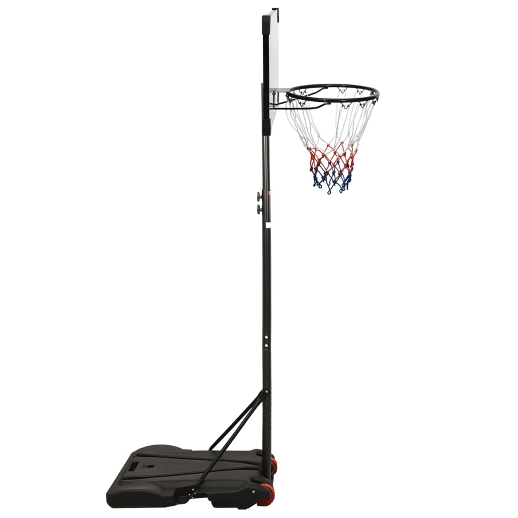 VidaXL Basketbalstandaard 216-250 cm polycarbonaat transparant