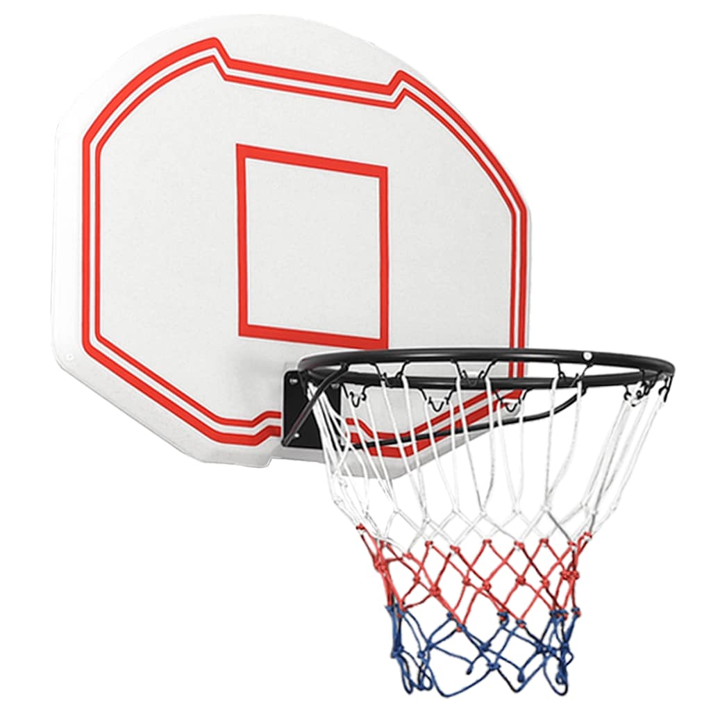 Vidaxl basketbalbord 90x60x2 cm polyetheen wit