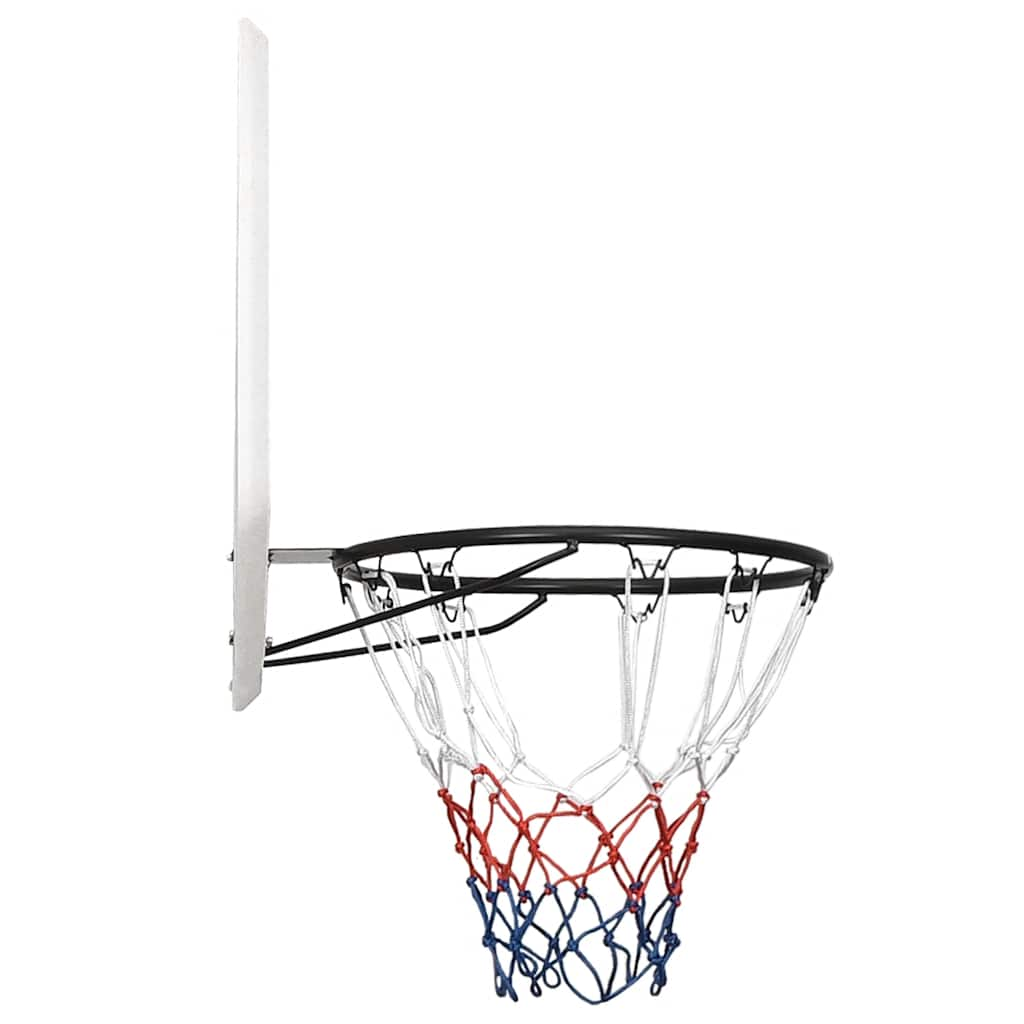 Vidaxl basketbalbord 90x60x2 cm polyetheen wit