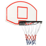 Vidaxl basketbalbord 71x45x2 cm polyetheen wit