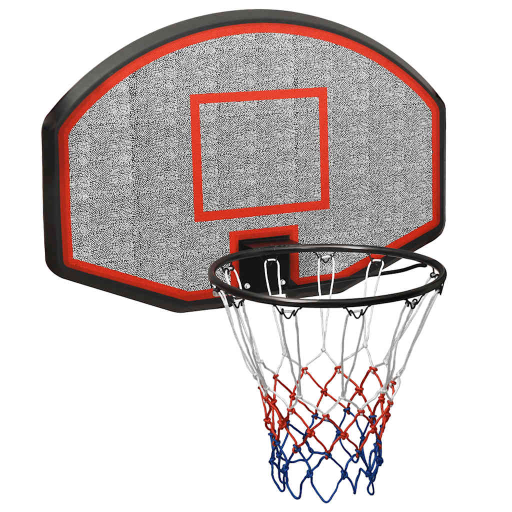 Vidaxl basketbalbord 90x60x2 cm polyetheen zwart