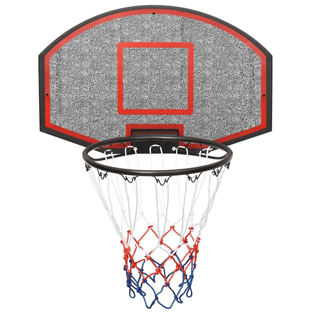 Vidaxl basketbalbord 71x45x2 cm polyetheen zwart