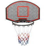 Vidaxl basketbalbord 71x45x2 cm polyetheen zwart