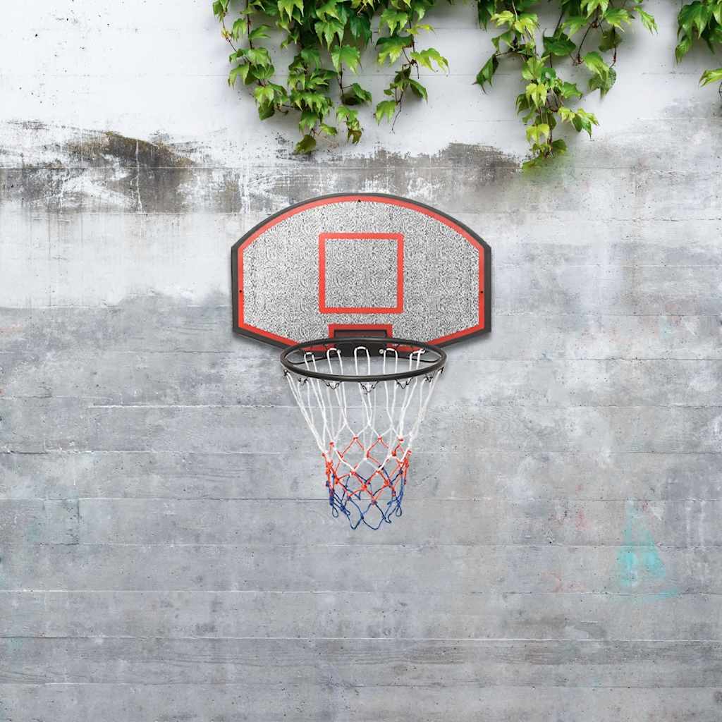 Vidaxl basketbalbord 71x45x2 cm polyetheen zwart