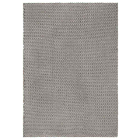 Vidaxl vloerkleed rechthoekig 120x180 cm katoen grijs