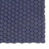 VidaXL Vloerkleed rechthoekig 80x160 cm katoen marineblauw