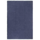 Vidaxl vloerkleed rechthoekig 180x250 cm katoen marineblauw