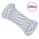 VidaXL Boot touw 3 mm 100 m polypropyleen wit