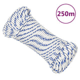 Vidaxl boot touw 3 mm 250 m polypropyleen wit