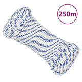 Vidaxl boot touw 4 mm 250 m polypropyleen wit