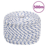 Vidaxl boot touw 10 mm 500 m polypropyleen wit