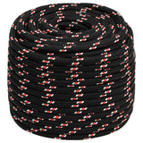 Vidaxl boot touw 18 mm 25 m polypropyleen zwart