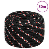 Vidaxl boottouw 20 mm 50 m polypropyleen zwart