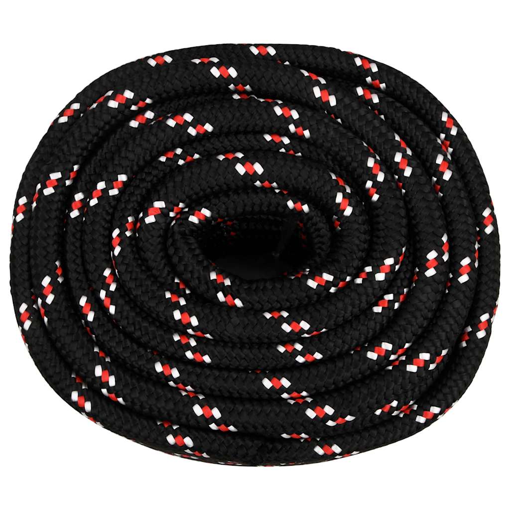Vidaxl boottouw 20 mm 50 m polypropyleen zwart