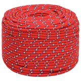 Vidaxl boottouw 6 mm 25 m polypropyleen rood