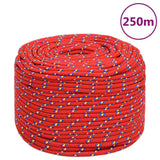 Vidaxl boottouw 6 mm 250 m polypropyleen rood
