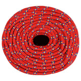 Vidaxl boottouw 8 mm 25 m polypropyleen rood