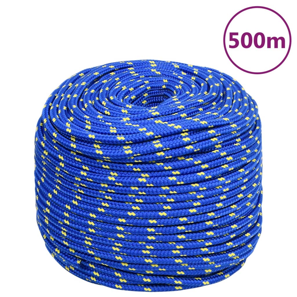 VidaXL Boottouw 10 mm 500 m polypropyleen blauw