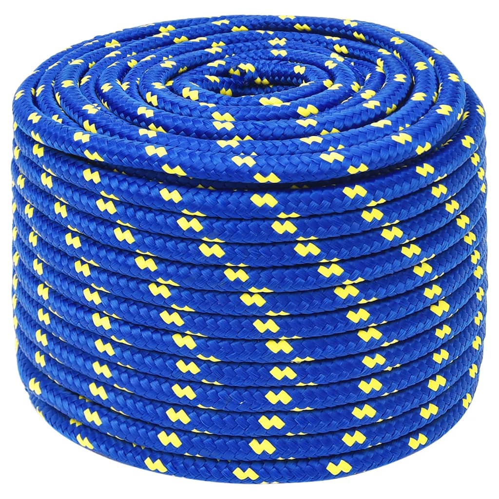 VidaXL Boottouw 12 mm 100 m polypropeen blauw