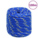 Vidaxl boottouw 16 mm 100 m polypropeen blauw