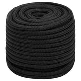 Vidaxl boottouw 16 mm 50 m polypropeen zwart