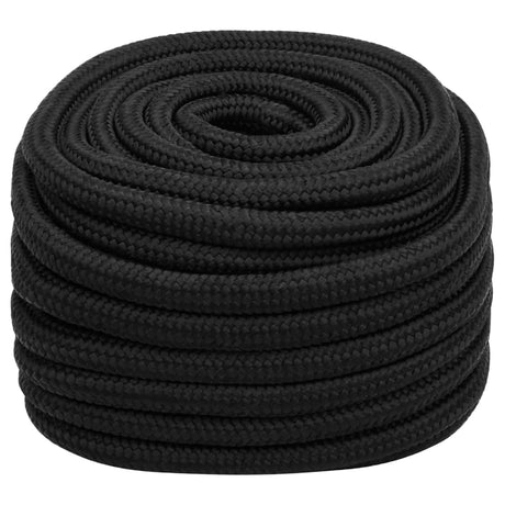 Vidaxl boottouw 20 mm 50 m polypropeen zwart