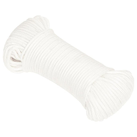 Vidaxl boottouw 5 mm 50 m polypropyleen volwit
