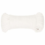 Vidaxl boottouw 5 mm 50 m polypropyleen volwit