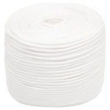Vidaxl boottouw 6 mm 50 m polypropyleen volwit