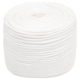 Vidaxl boottouw 6 mm 100 m polypropyleen volwit