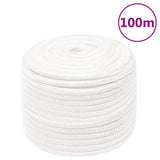 Vidaxl boottouw 12 mm 100 m polypropyleen volwit