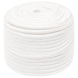 Vidaxl boottouw 12 mm 100 m polypropyleen volwit