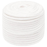 Vidaxl boottouw 14 mm 25 m polypropyleen volwit