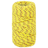 Vidaxl boottouw 2 mm 100 m polypropyleen geel