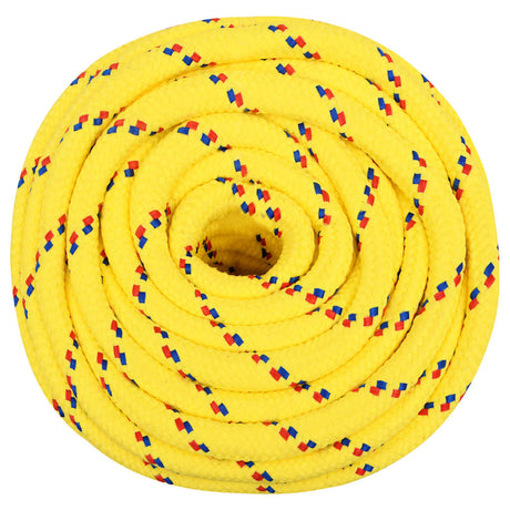 Vidaxl boottouw 18 mm 25 m polypropyleen geel