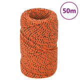 Vidaxl boottouw 2 mm 50 m polypropyleen oranje