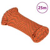 VidaXL Boottouw 4 mm 25 m polypropyleen oranje