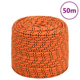 VidaXL Boottouw 6 mm 50 m polypropyleen oranje