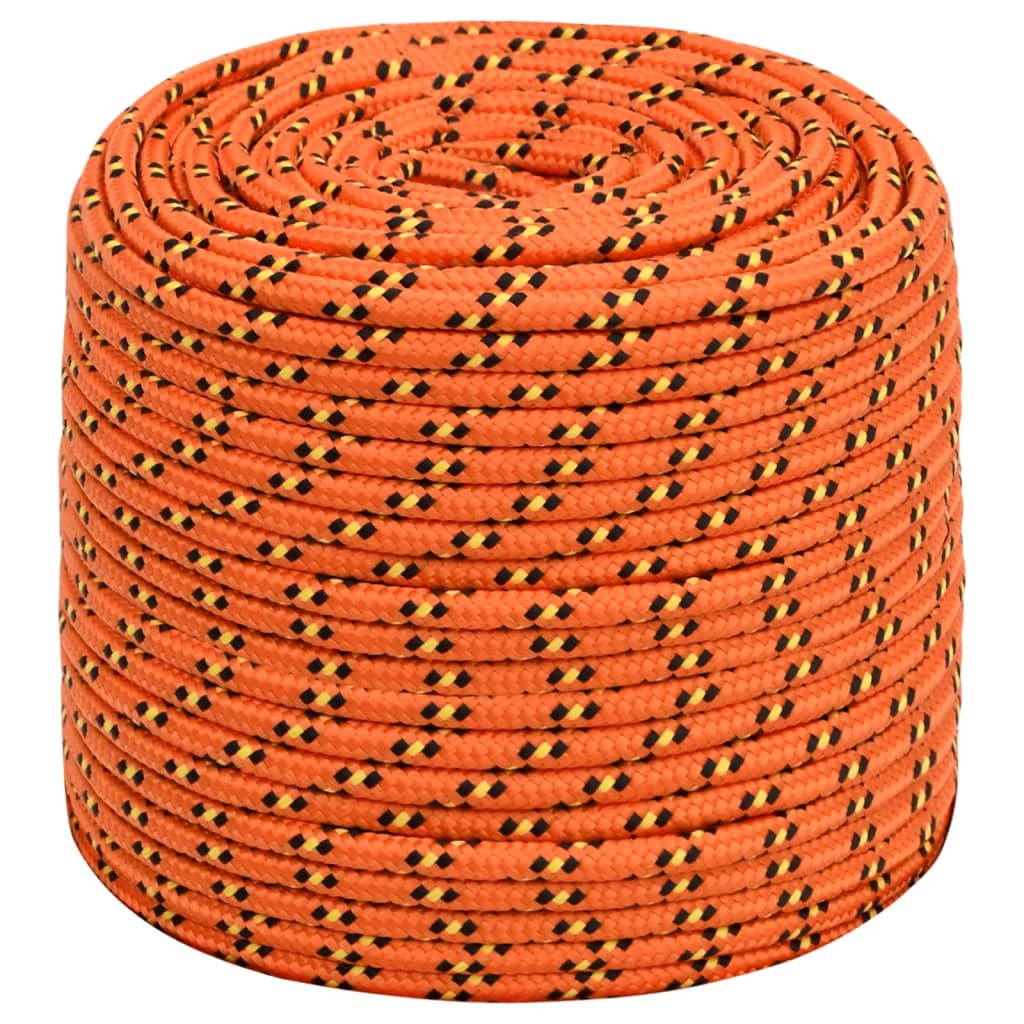 VidaXL Boottouw 6 mm 50 m polypropyleen oranje