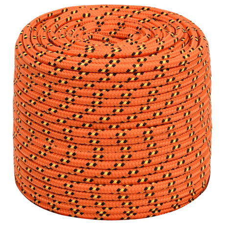 VidaXL Boottouw 6 mm 50 m polypropyleen oranje