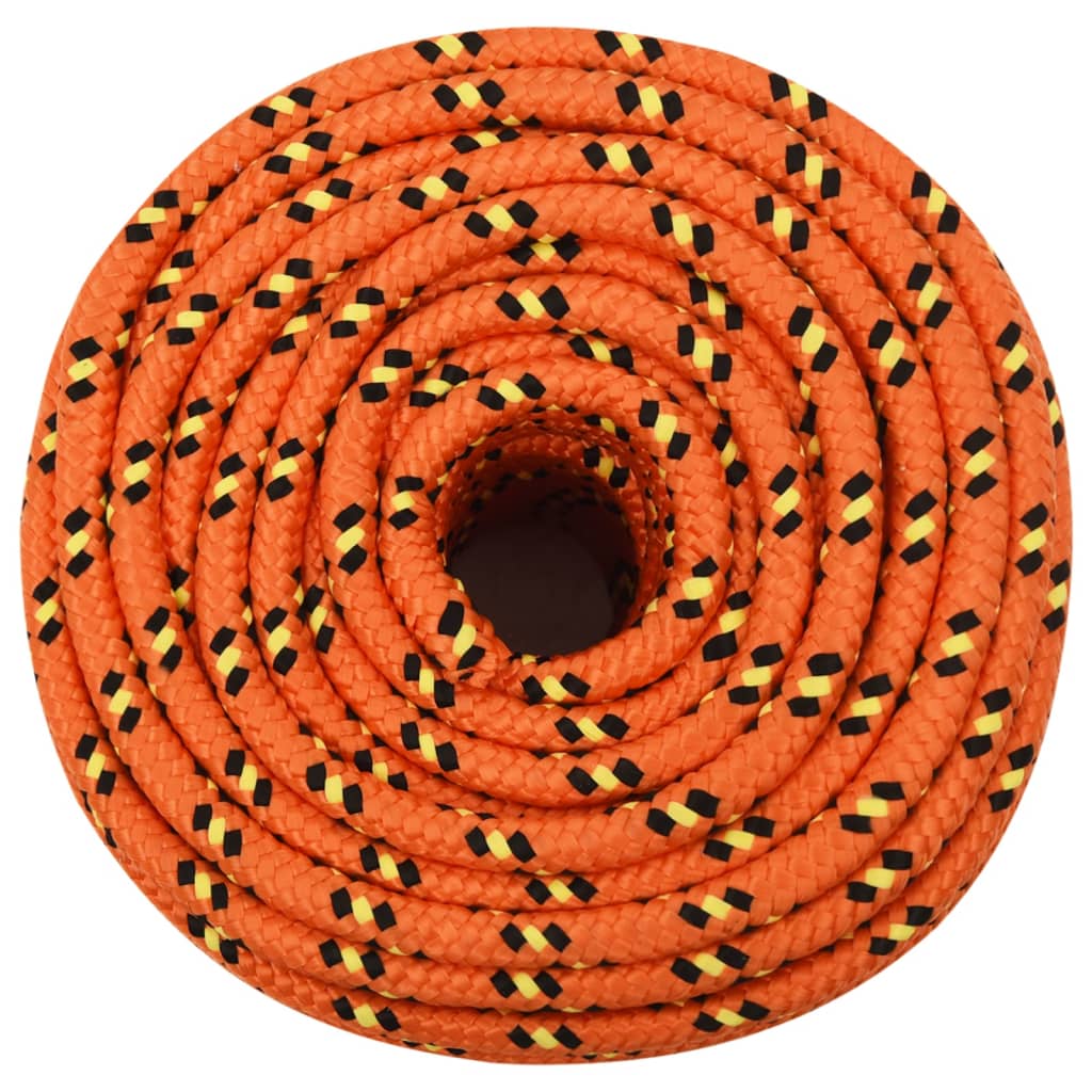 VidaXL Boottouw 12 mm 50 m polypropyleen oranje