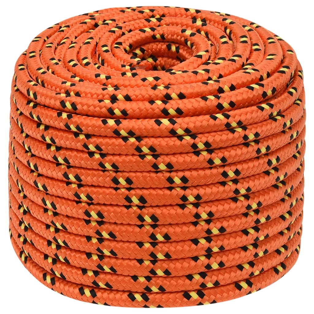 Vidaxl boottouw 12 mm 250 m polypropyleen oranje