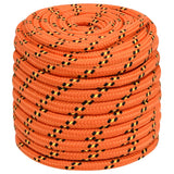 VidaXL Boottouw 16 mm 25 m polypropyleen oranje