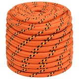 Vidaxl boottouw 16 mm 50 m polypropyleen oranje