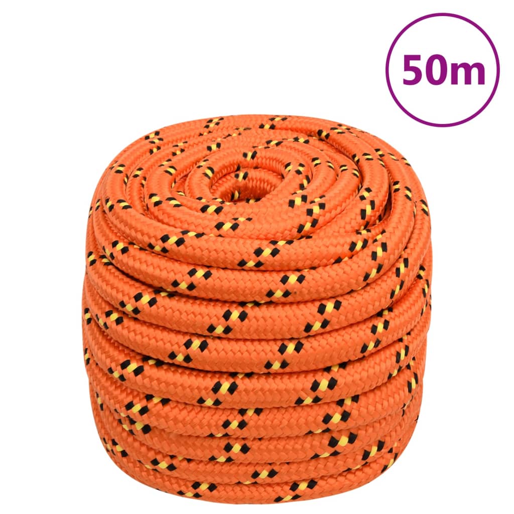 Vidaxl boot touw 20 mm 50 m polypropyleen oranje