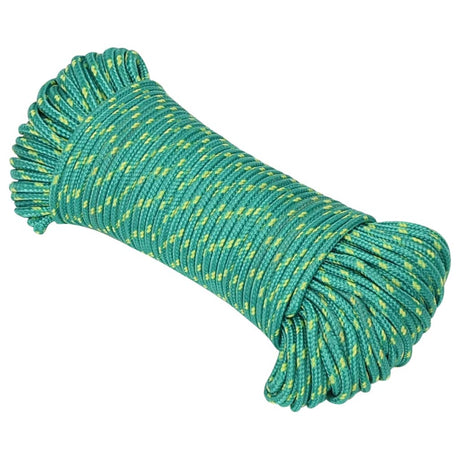 Vidaxl boottouw 5 mm 100 m polypropyleen groen