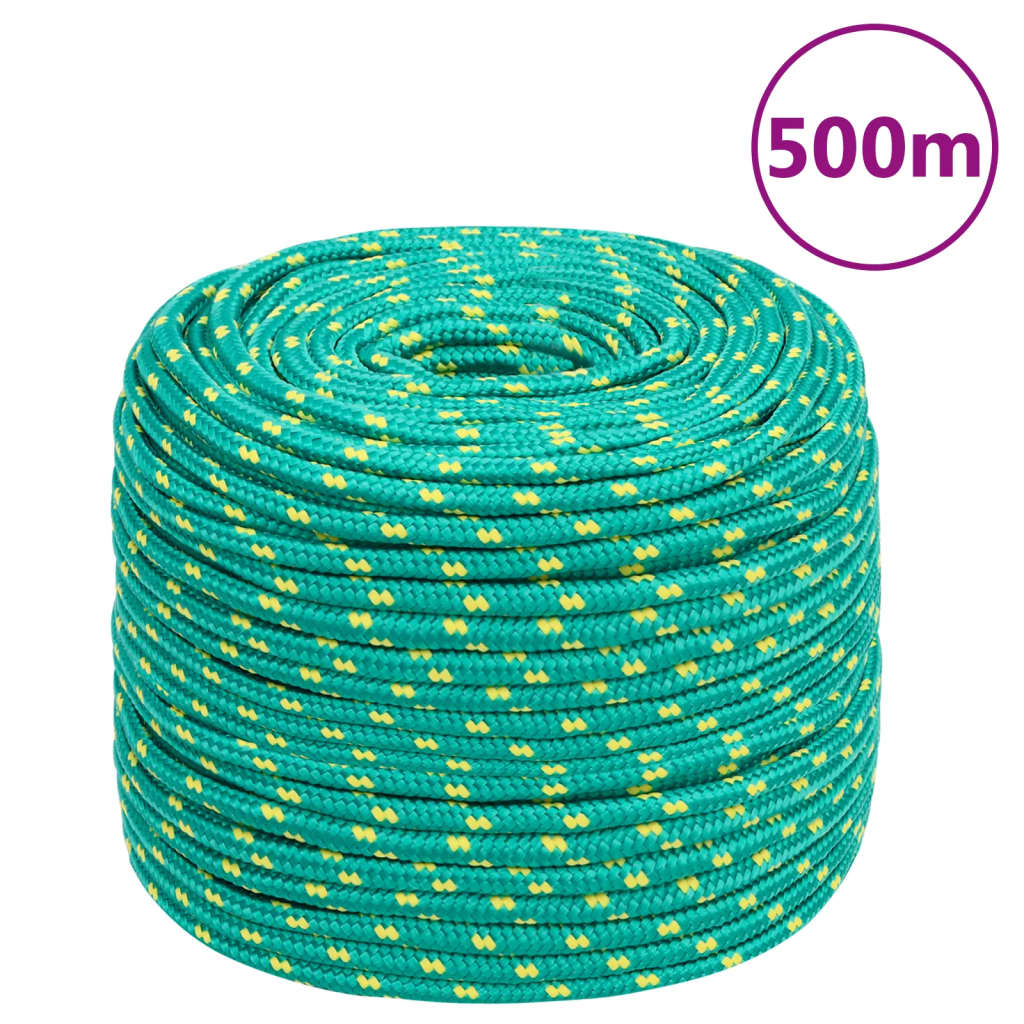 VidaXL Boottouw 8 mm 500 m polypropyleen groen