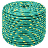Vidaxl boottouw 12 mm 100 m polypropyleen groen