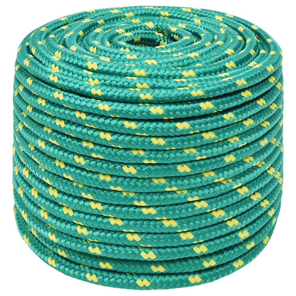 Vidaxl boottouw 14 mm 25 m polypropyleen groen