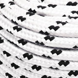 Vidaxl boottouw gevlochten 8 mmx25 m polyester wit